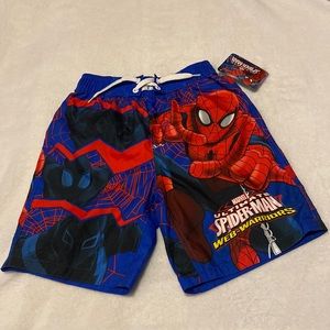Spider-Man Swim Trunks Boys Sz S6/7